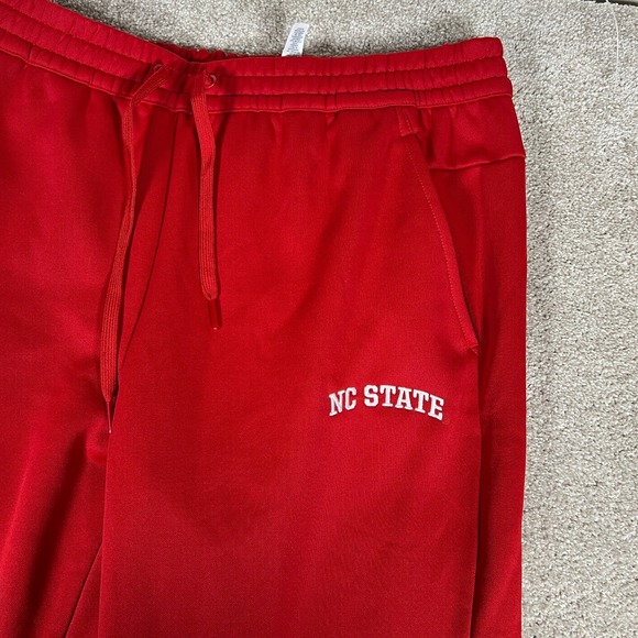 Adidas Mens Large Red NC State Tapered Leg Training Workout Track Pants‎ NWT - Picture 2 of 9